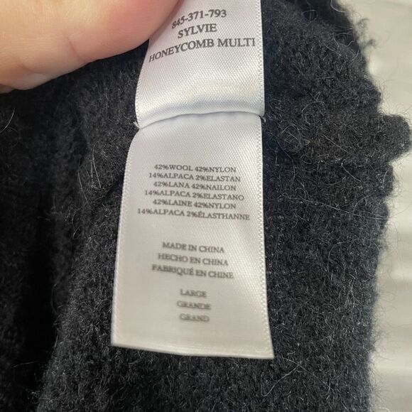 Rails Sylvia Honeycomb Multi Striped sweater Size Large Alpaca Blend Soft Cozy - Picture 12 of 12